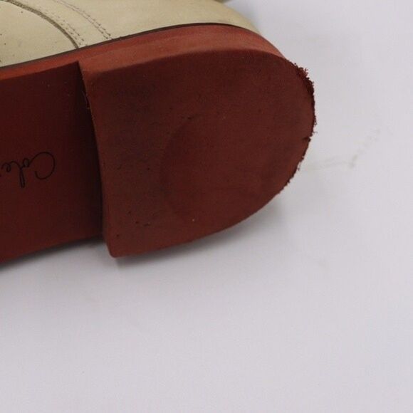 Cole Haan Vintage Cream Leather Oxford Shoes Mens 9.5 Brown Sole - Picture 11 of 16